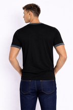 Rogue Muscle Ringer Tee | Black Grey