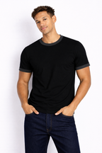 Rogue Muscle Ringer Tee | Black Grey