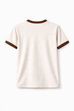 Rogue Muscle Ringer Tee | Off White Light Brown