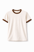 Rogue Muscle Ringer Tee | Off White Light Brown