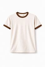 Rogue Muscle Ringer Tee | Off White Light Brown