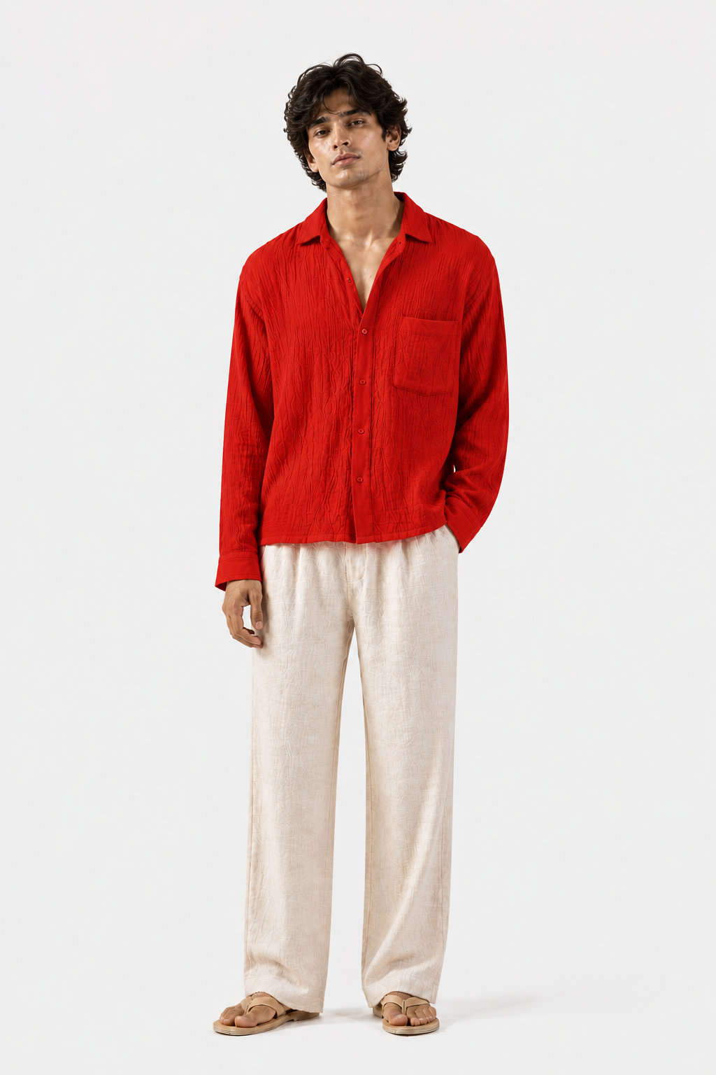 Breeze Summer Shirt : Blood Red