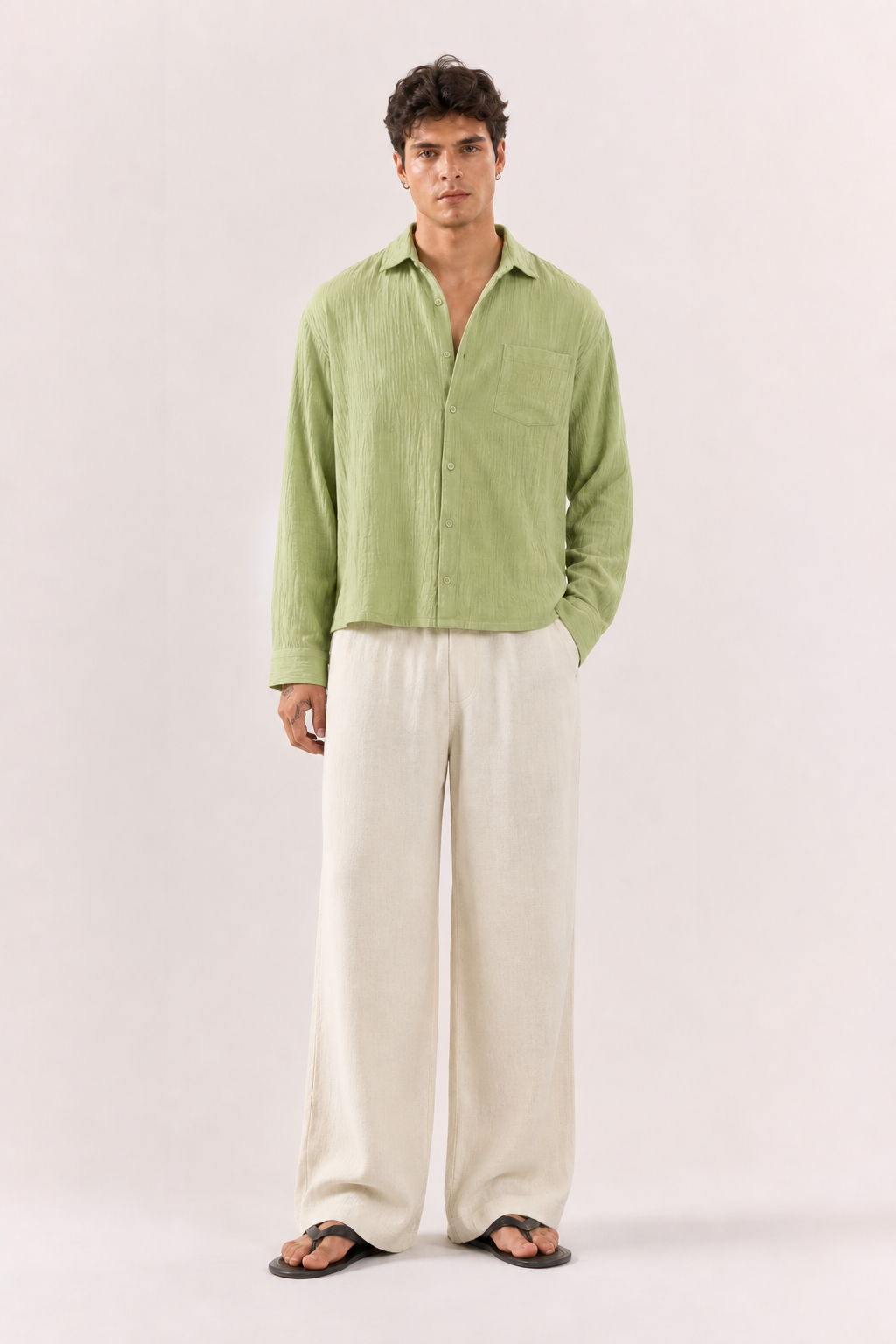 Breeze Summer Shirt : Sage Green