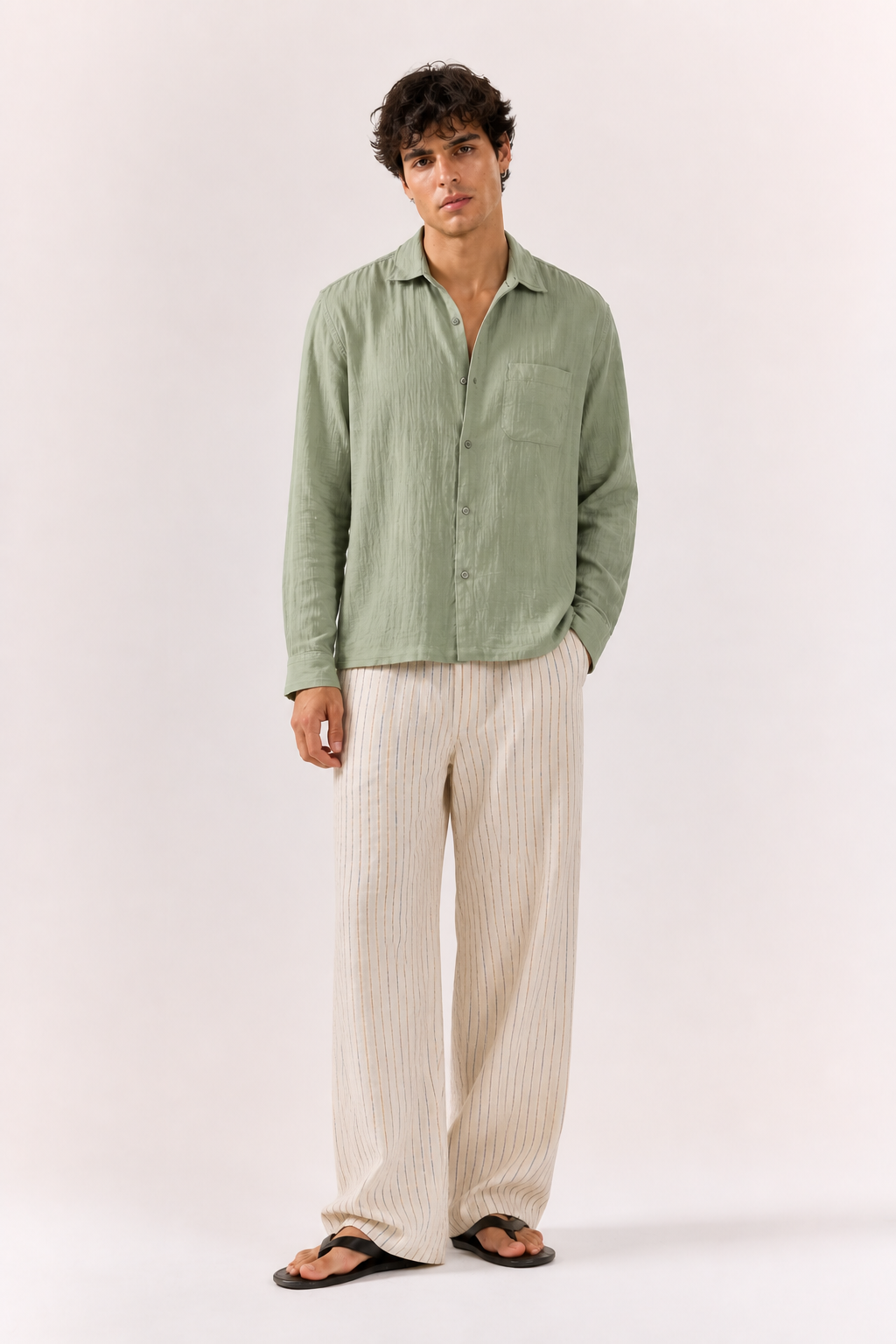 Breeze Summer Shirt : Pistachio Green