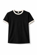 Rogue Muscle Ringer Tee | Black Off White