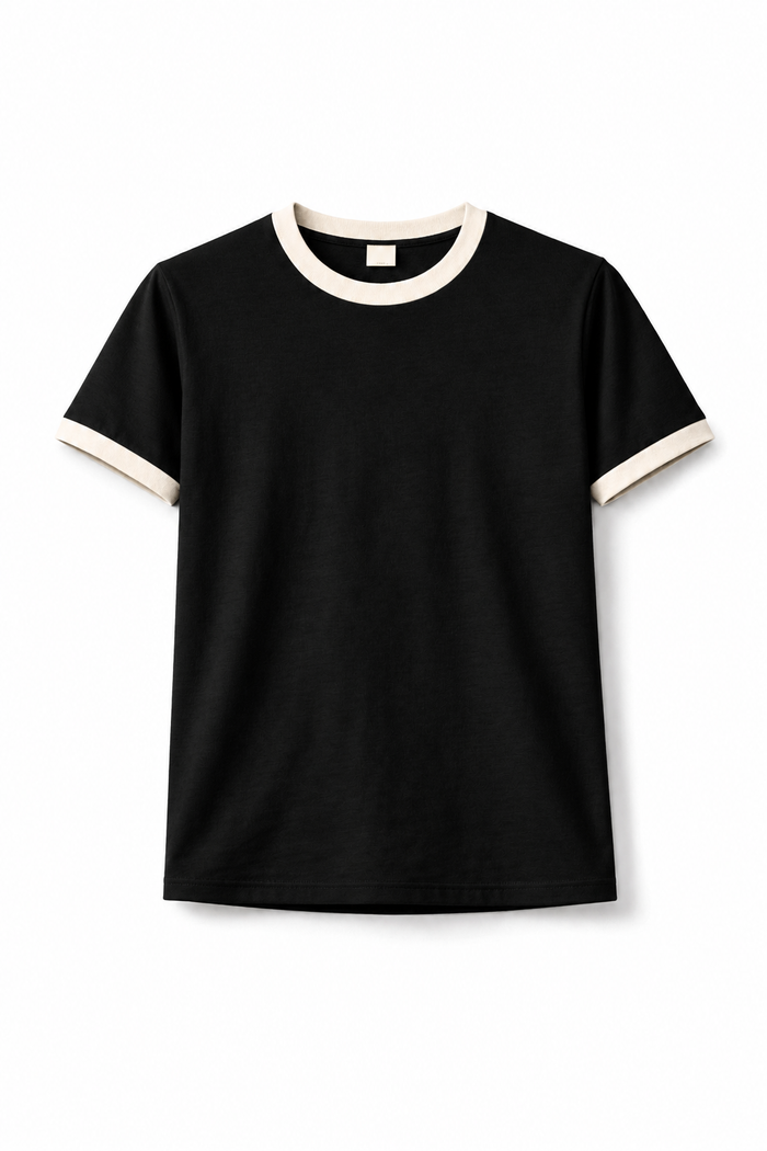 Rogue Muscle Ringer Tee | Black Off White
