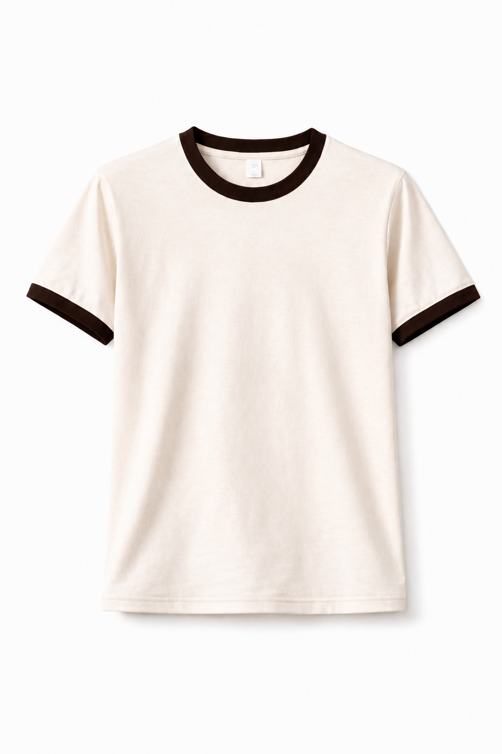 Rogue Muscle Ringer Tee | Off White Dark Brown