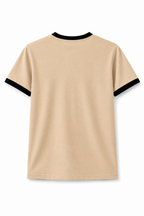 Rogue Muscle Ringer Tee | Warm Sand Beige - Black