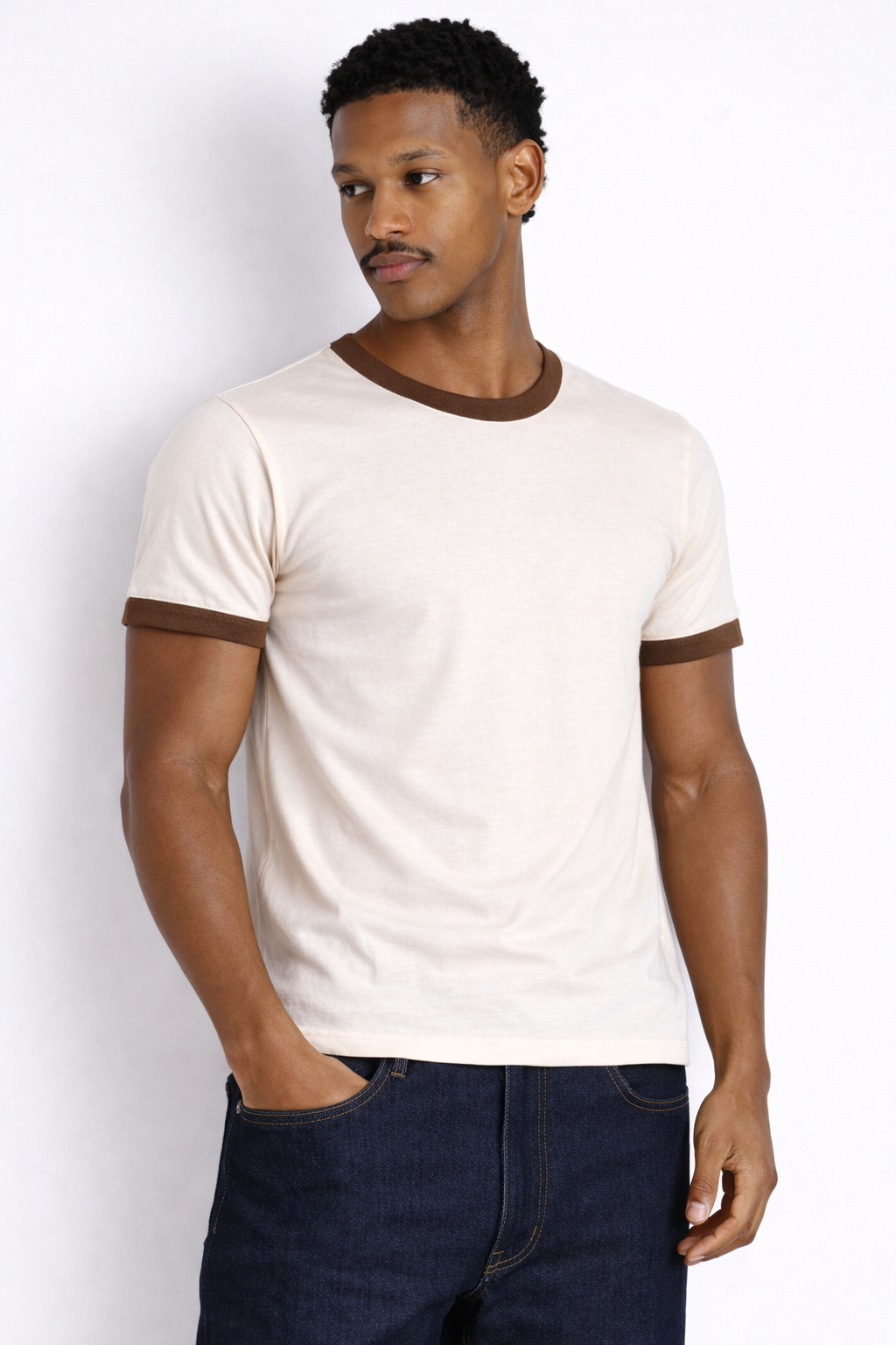 Rogue Muscle Ringer Tee | Brown