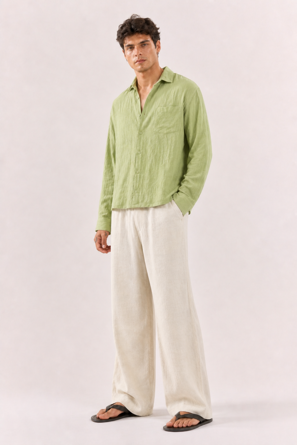 Breeze Summer Shirt : Sage Green