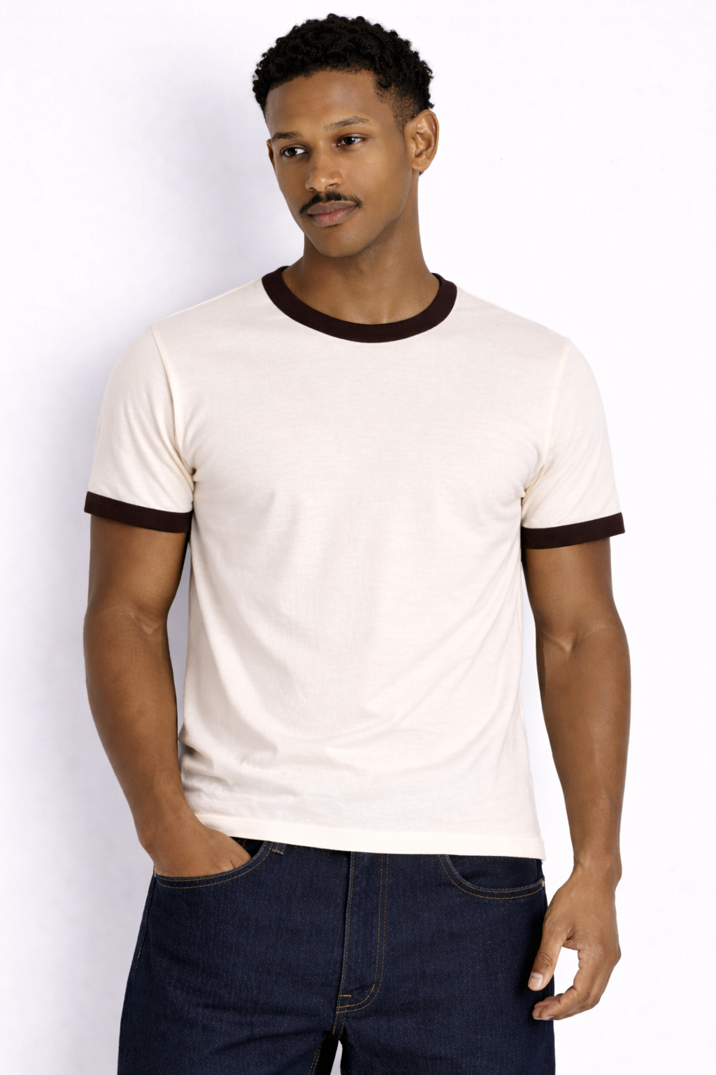 Rogue Muscle Ringer Tee | Dark Brown