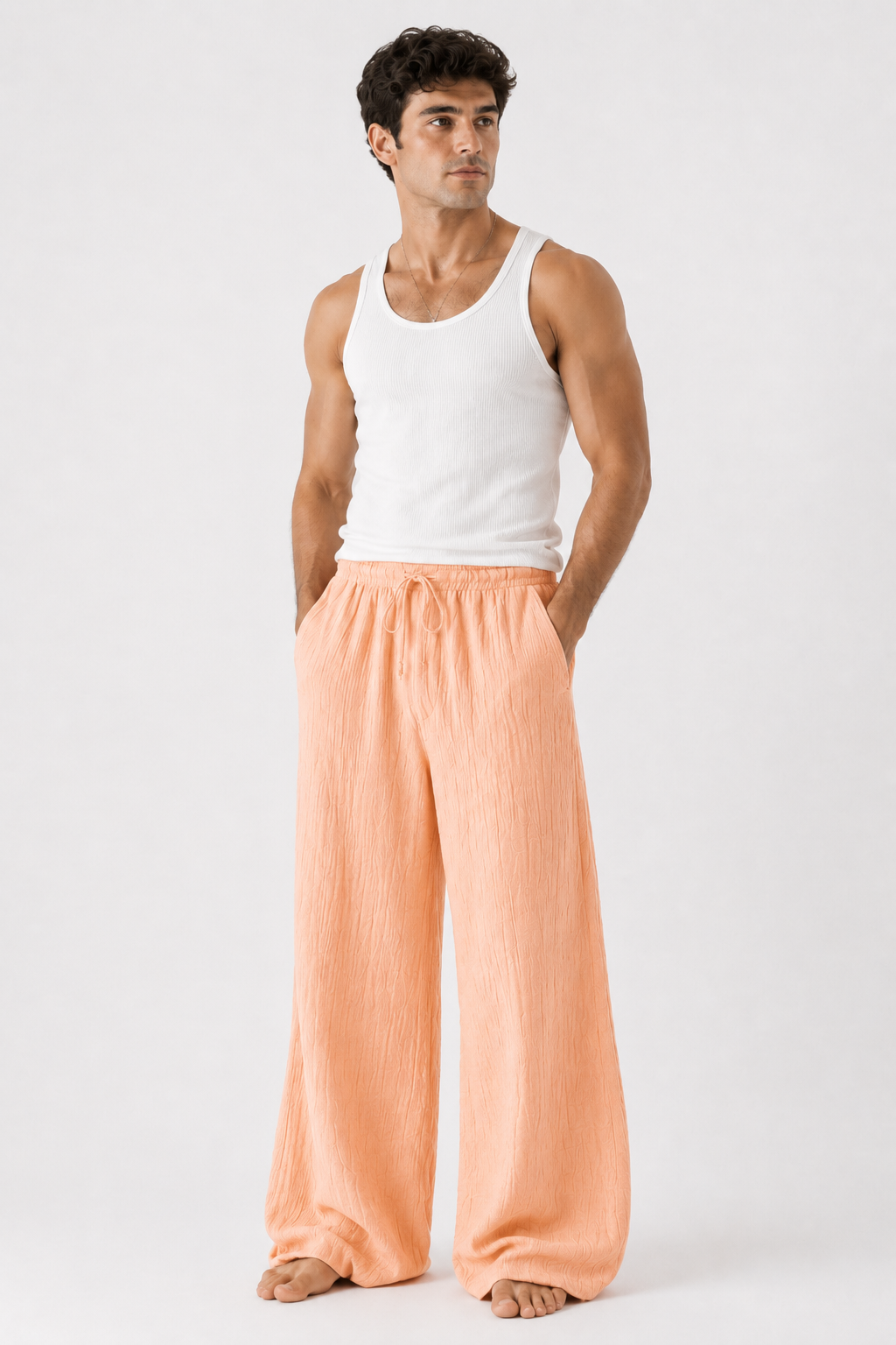 Breeze Summer Pants : Peach