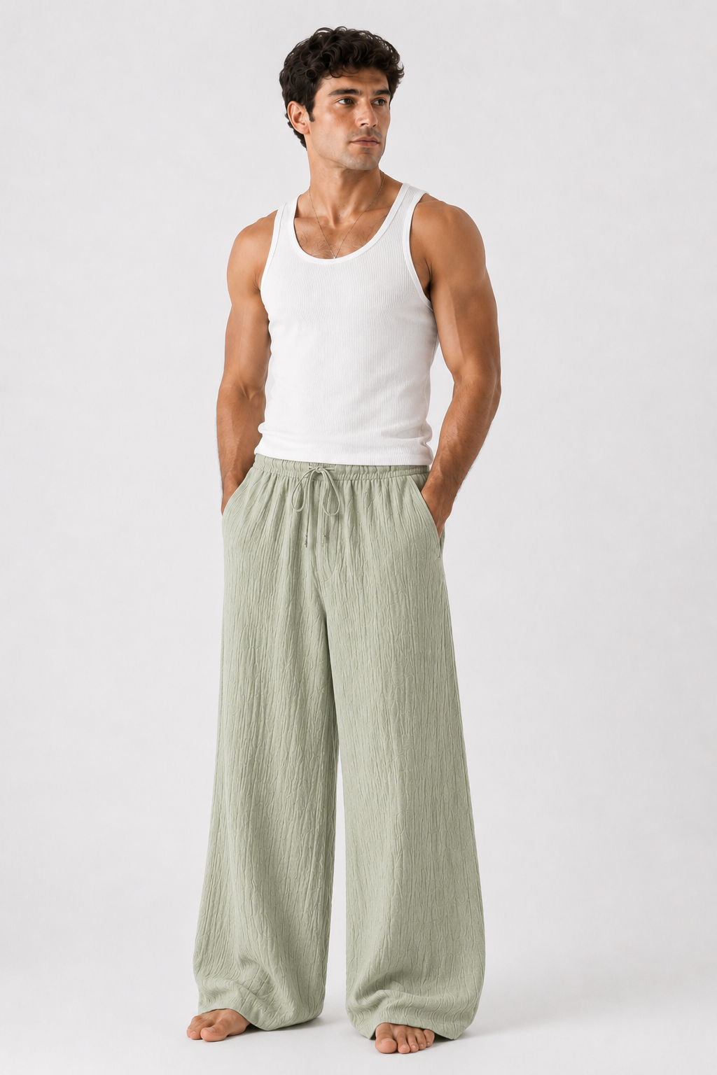 Breeze Summer Pants : Pistachio Green