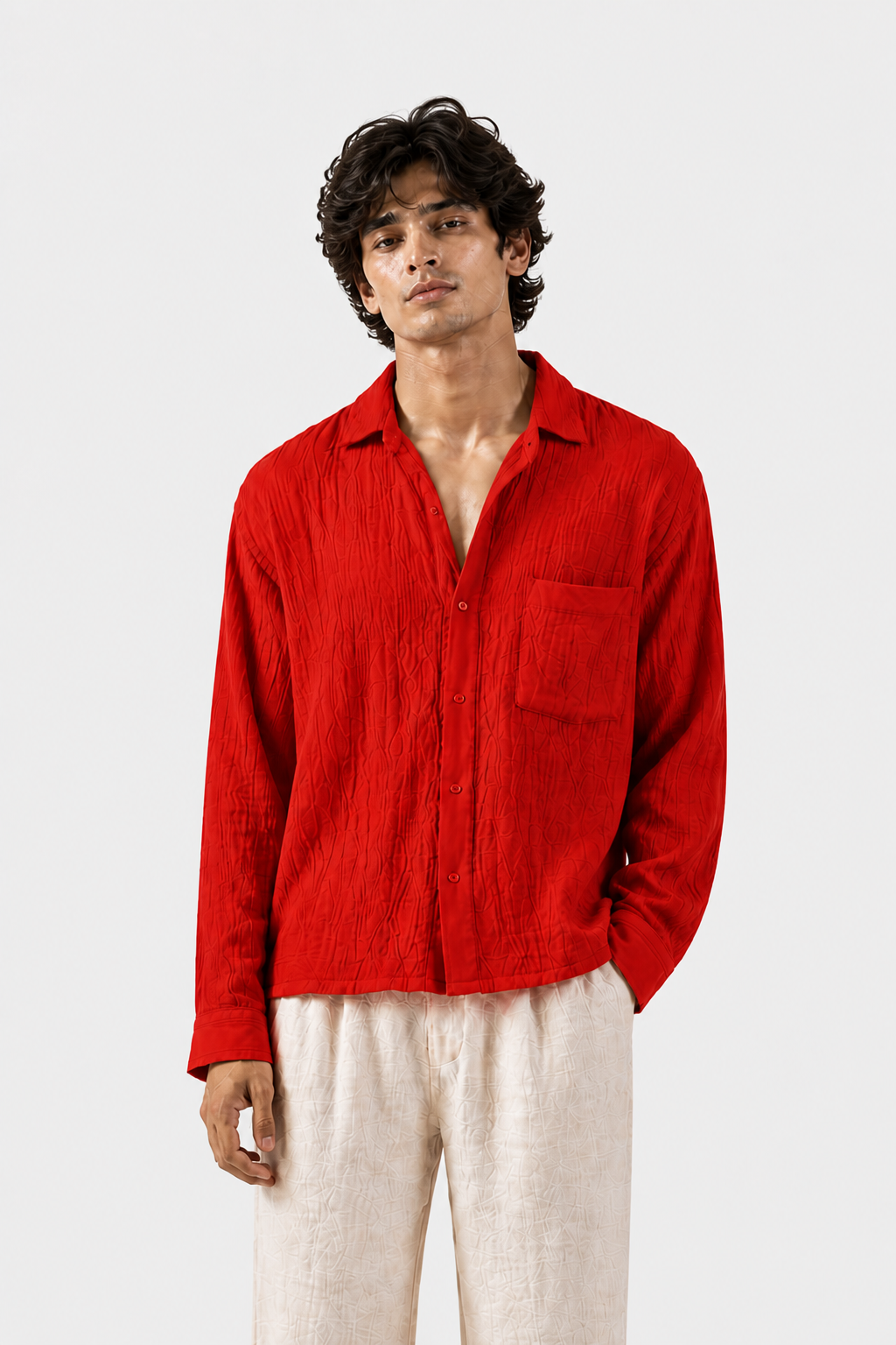 Breeze Summer Shirt : Blood Red