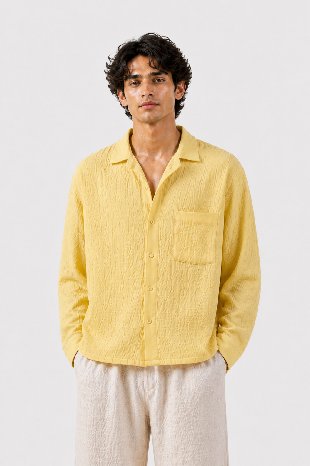 Breeze Summer Shirt : Pale Yellow