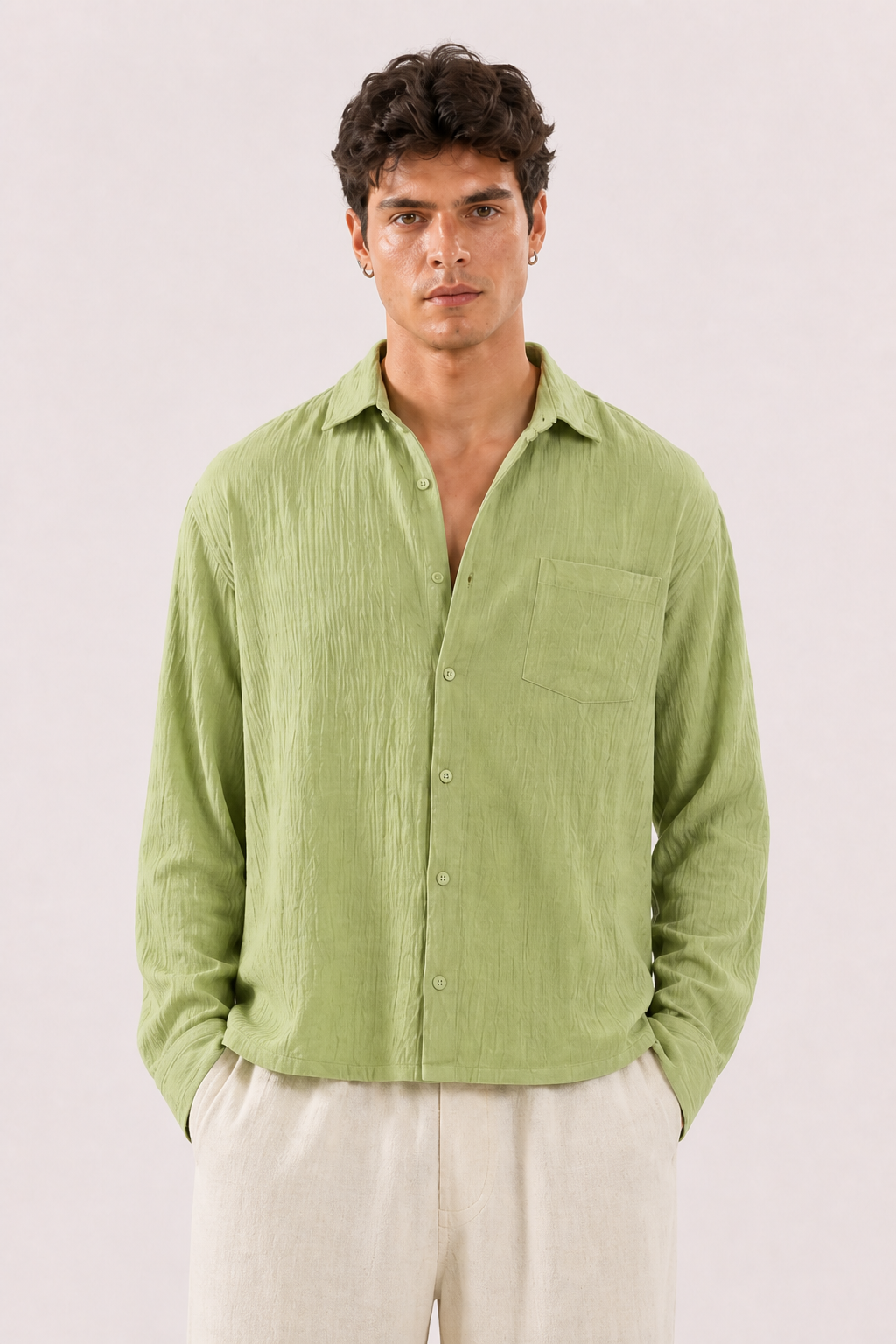 Breeze Summer Shirt : Sage Green