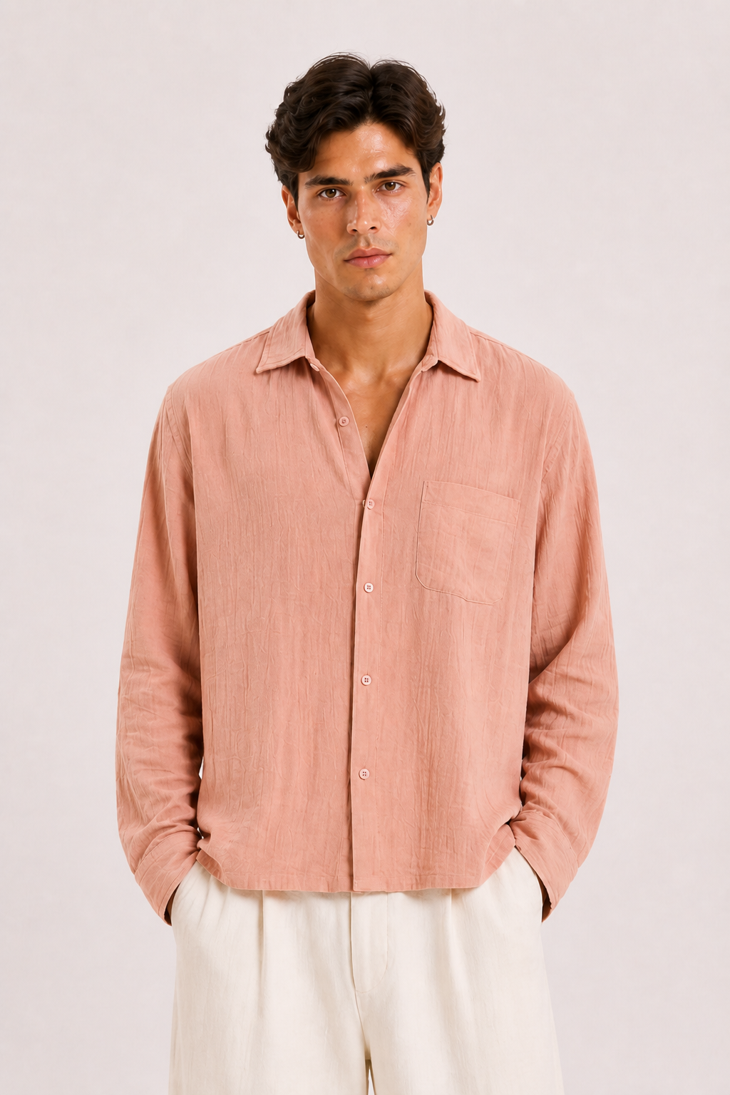 Breeze Summer Shirt : Blush Pink