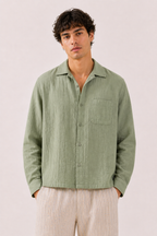 Breeze Summer Shirt : Pistachio Green