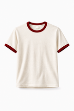 Rogue Muscle Ringer Tee | Off White Maroon