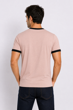Rogue Muscle Ringer Tee | Peach Black