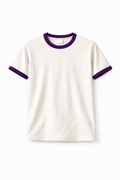 Rogue Muscle Ringer Tee | Off White Dark Purple