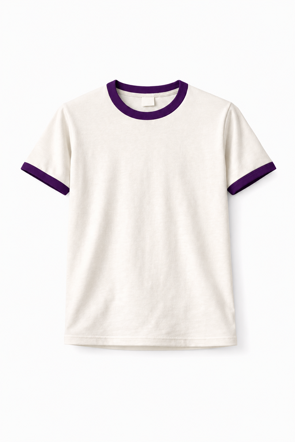 Rogue Muscle Ringer Tee | Off White Dark Purple