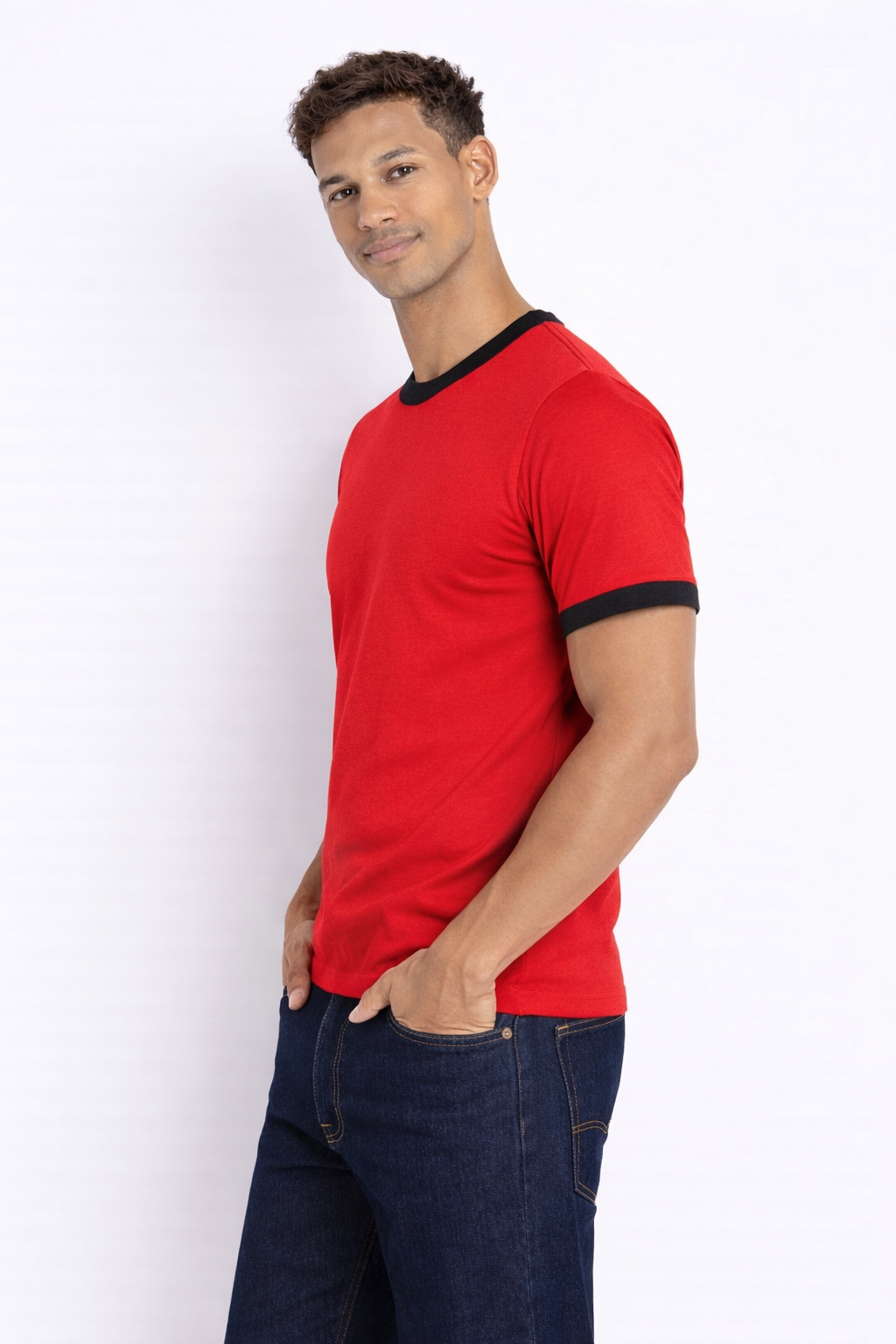 Rogue Muscle Ringer Tee | Red Black