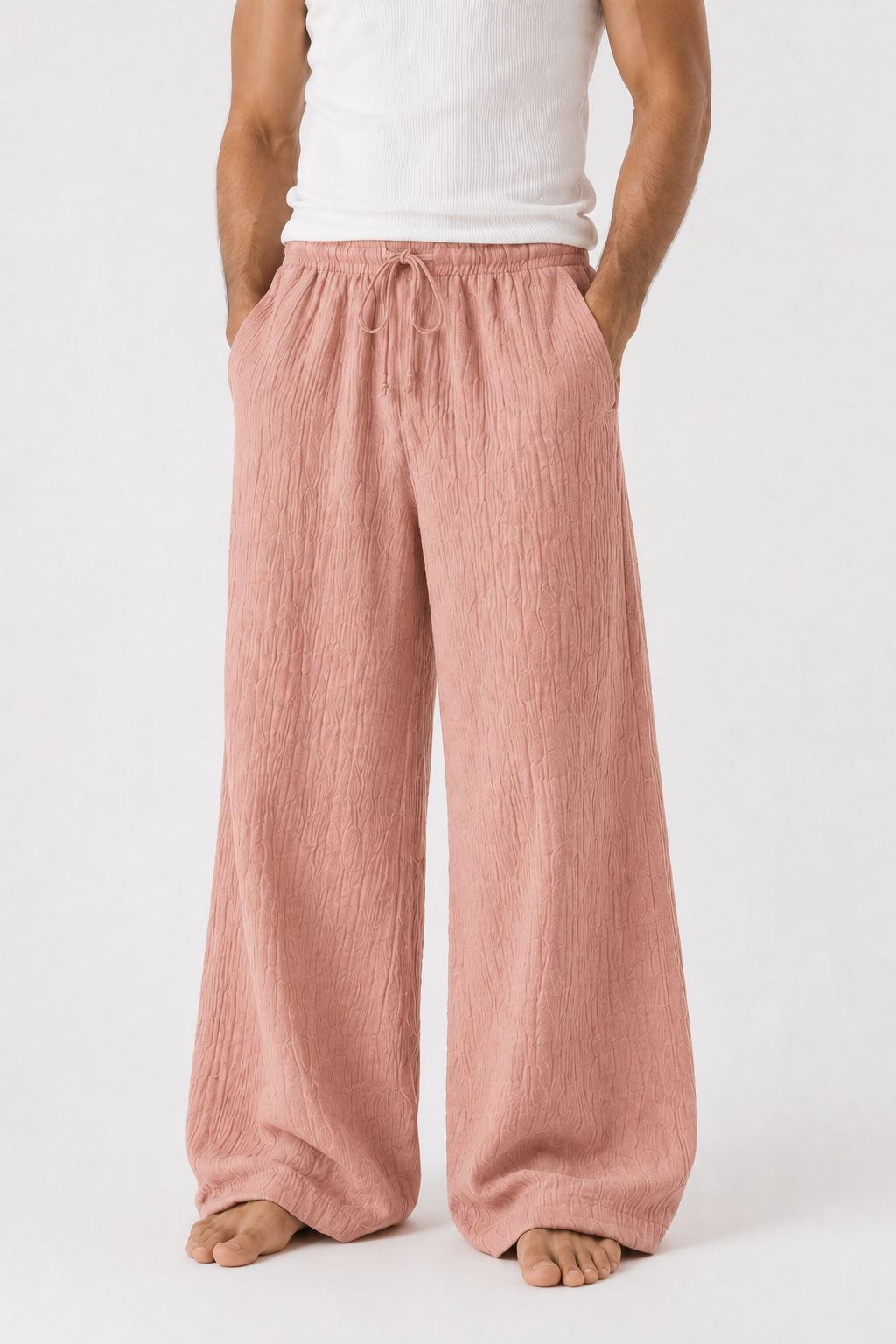 Breeze Summer Pants : Muted Blush Pink