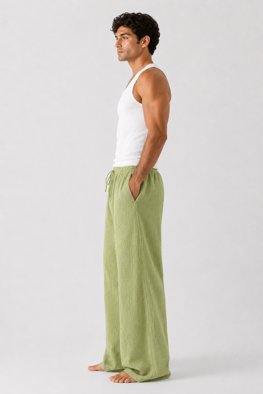 Breeze Summer Pants : Sage Green