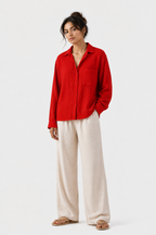 Breeze Summer Shirt : Blood Red