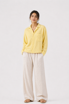 Breeze Summer Shirt : Pale Yellow