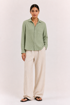 Breeze Summer Shirt : Pistachio Green