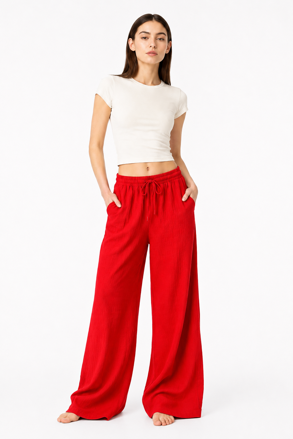 Breeze Summer Pants : Blood Red