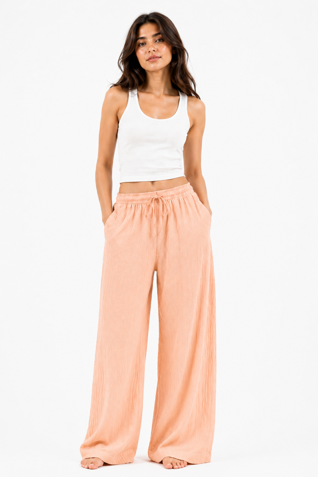 Breeze Summer Pants : Peach