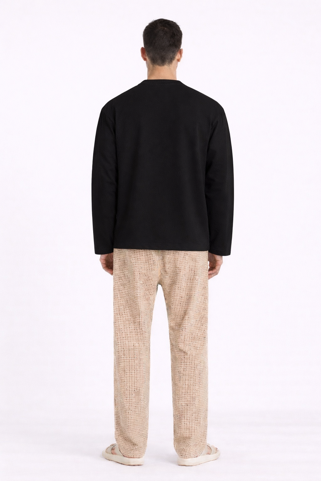 Black Loose Fit Cropped T-Shirt