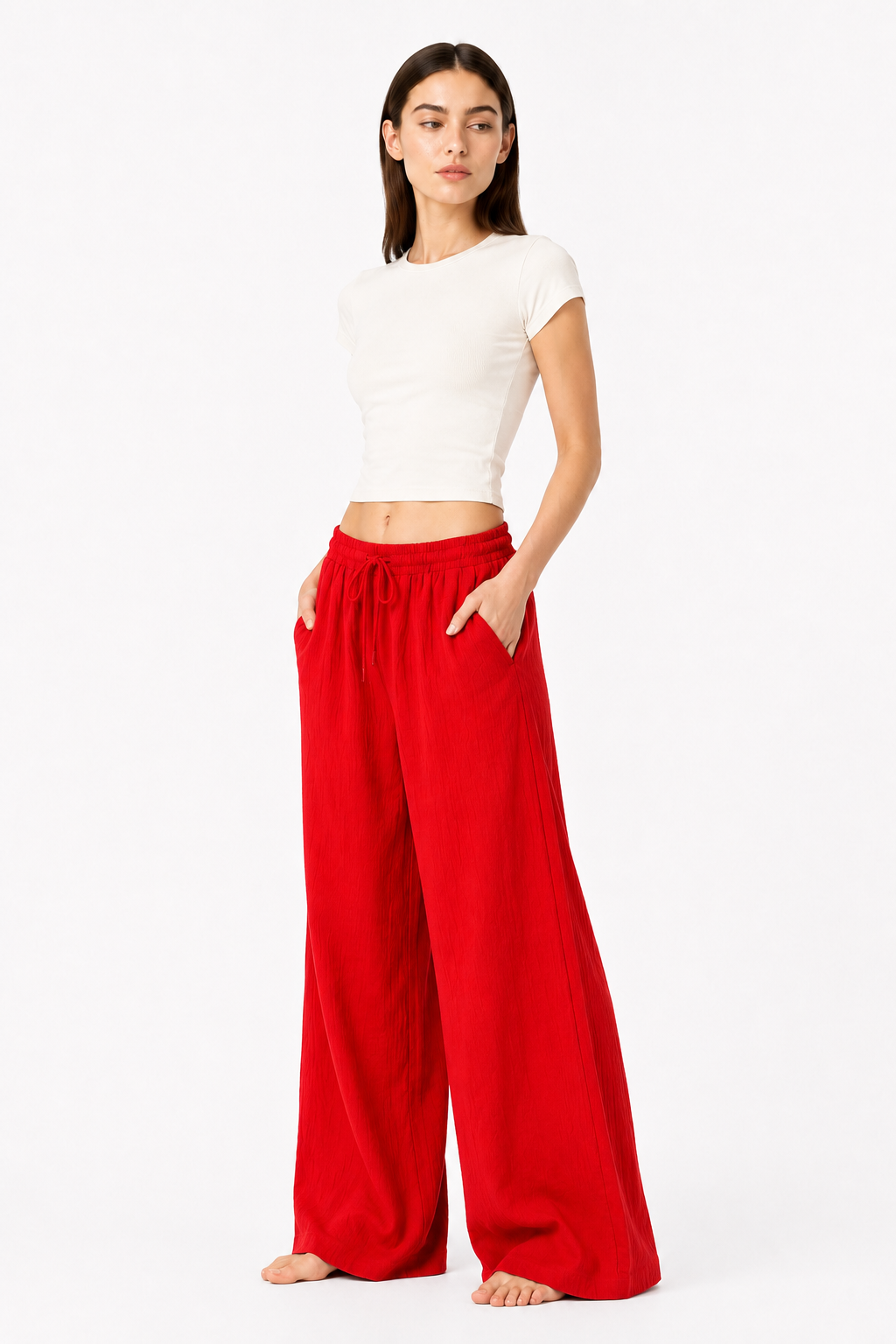 Breeze Summer Pants : Blood Red