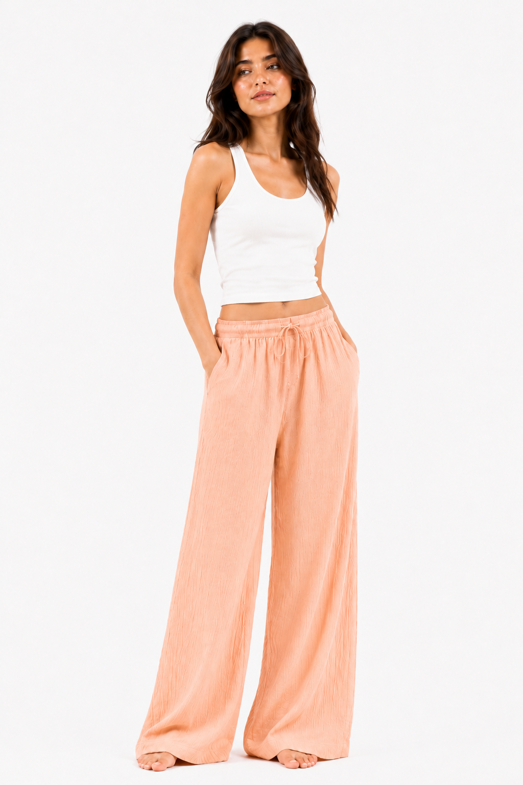 Breeze Summer Pants : Peach