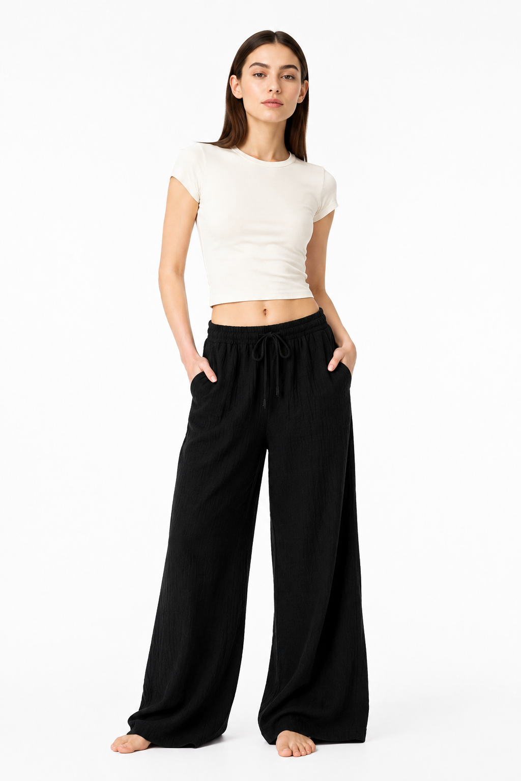 Breeze Summer Pants : Black