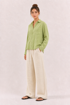 Breeze Summer Shirt : Sage Green