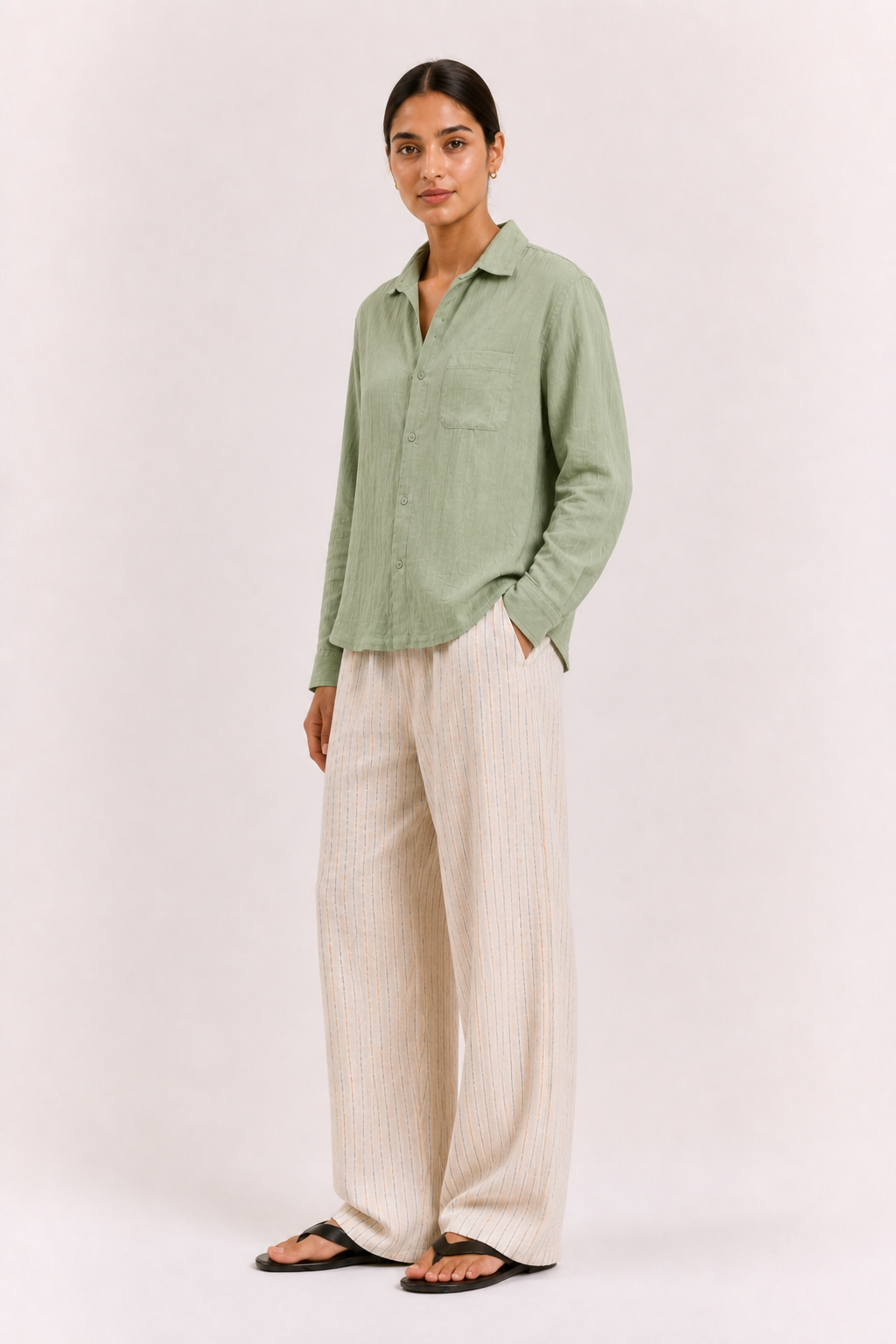 Breeze Summer Shirt : Pistachio Green