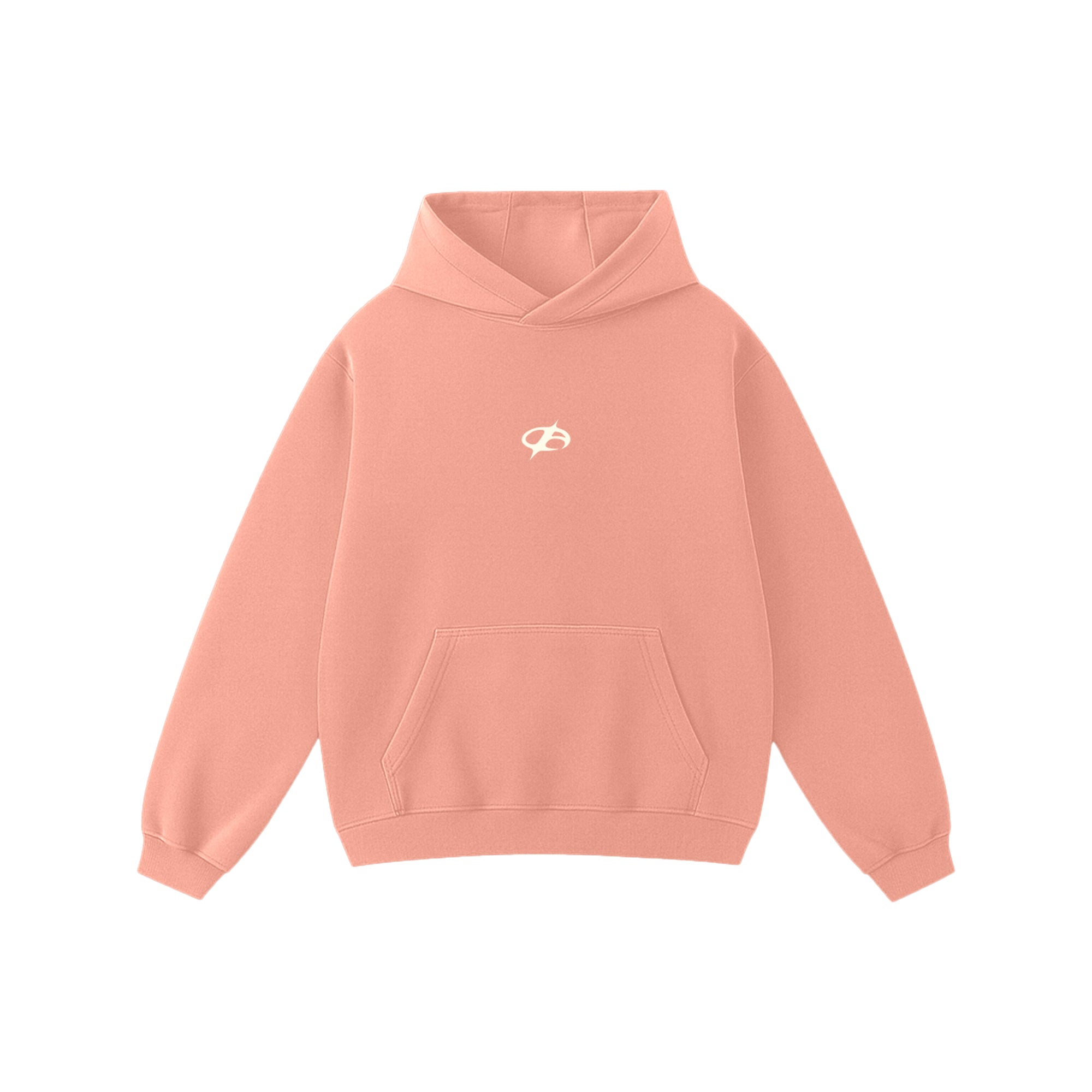 Peach Pink Oversized Hoodie