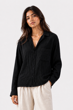 Breeze Summer Shirt : Black