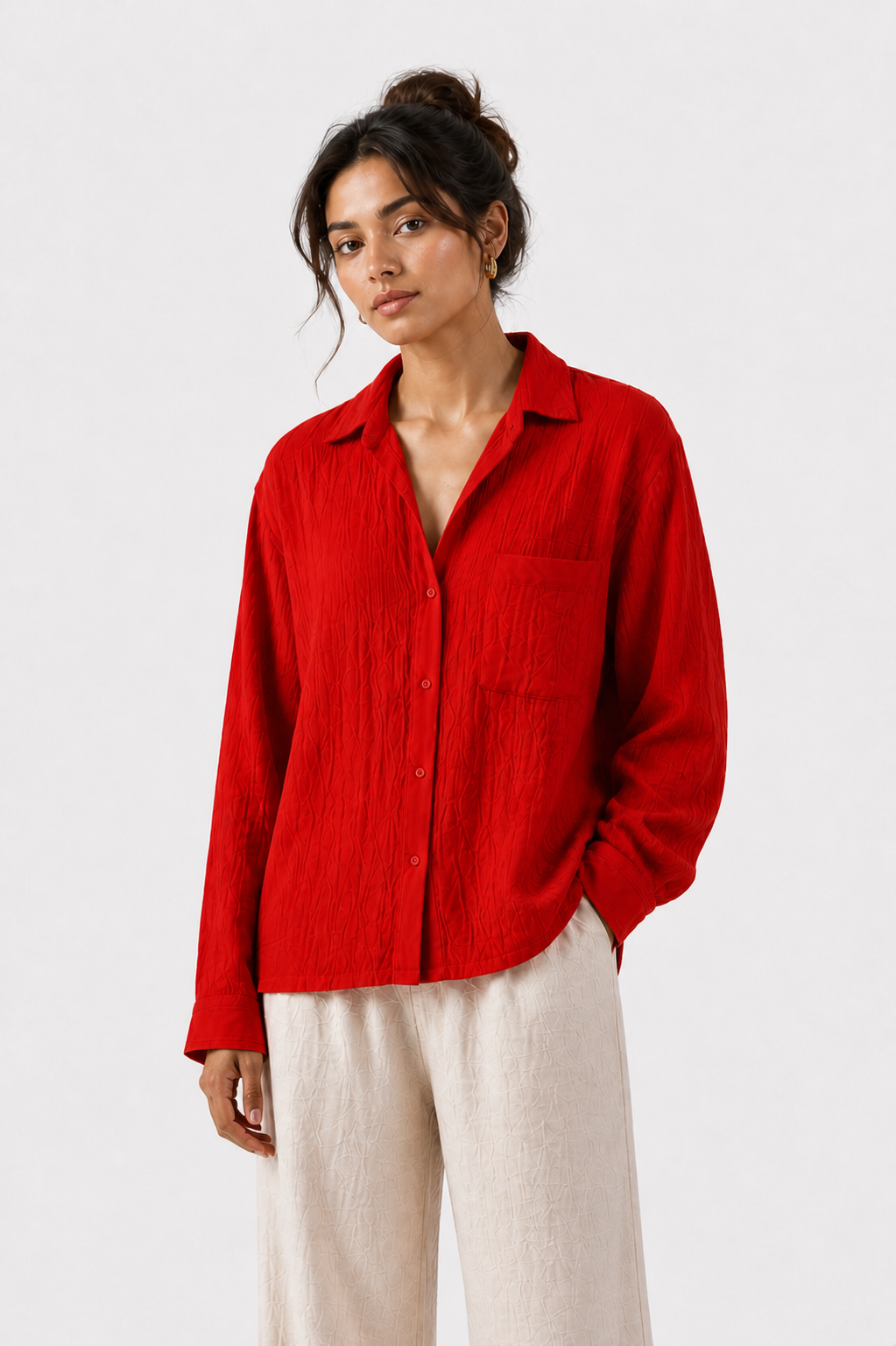 Breeze Summer Shirt : Blood Red