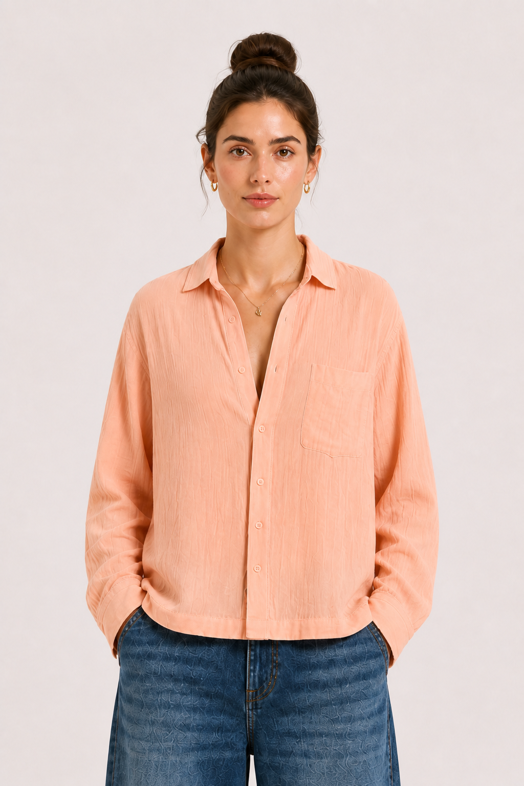 Breeze Summer Shirt : Peach
