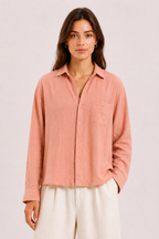 Breeze Summer Shirt : Blush Pink
