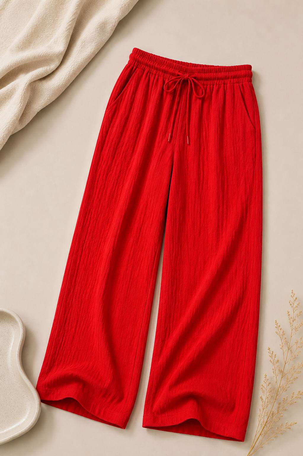 Breeze Summer Pants : Blood Red