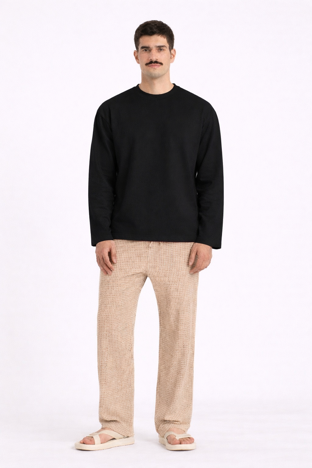 Black Loose Fit Cropped T-Shirt