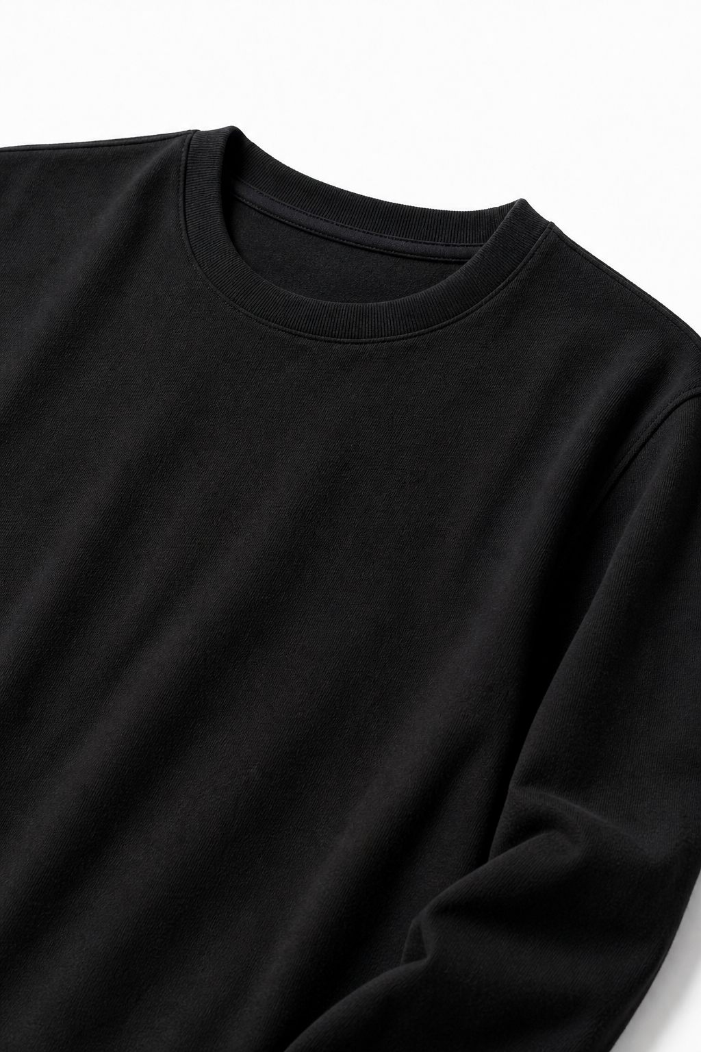 Black Loose Fit Cropped T-Shirt