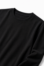 Black Loose Fit Cropped T-Shirt