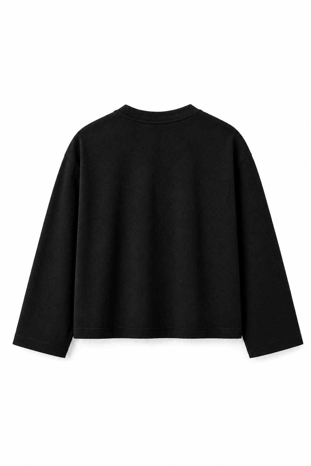 Black Loose Fit Cropped T-Shirt